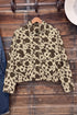 Western Cow Print Cargo Pocket Denim Jacket