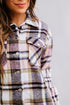 Relaxed Fit Brushed Plaid Button Down Shirt