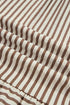 Stripe Shirt Collar Patchwork Trim Ruffle Hem Mini Dress