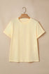 Soft Stretch Blend Crew Neck Short Sleeve Tee