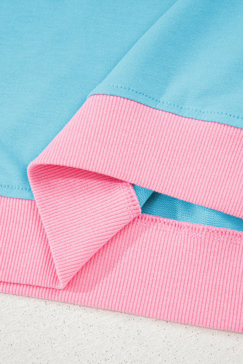 Contrast Trim Drop Shoulder Two Piece Skort Set