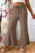Striped Patchwork Design Relaxed Wide Leg Pants