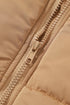 Oversized Stand Collar Zip Front Quilted Vest
