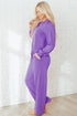 Active Collared Pullover And Central Seam Pant Set