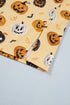 Pumpkin Face Print Ruffle Long Sleeve Two Piece Lounge Set