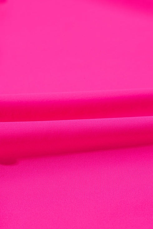 Empire Waist V Neck Flounce Hem Swim Tankini Top