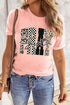 Polyester Just Pray Graphic High Stretch Tee