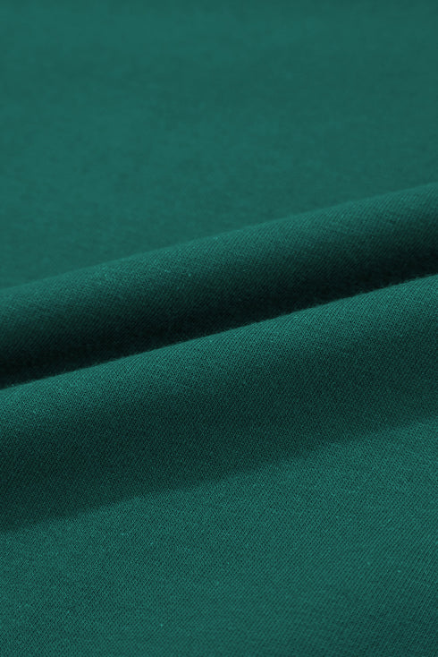 Contrast Trim Drop Shoulder Two Piece Skort Set