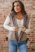 Exclusive Western Side Bow Sherpa Fleece Vest