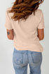 Embroidered Slogan Short Sleeve Typography Graphic Tee