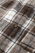Oversized Flannel Plaid Single Chest Pocket Boyfriend Shacket