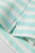 Stripe Ribbed Trim Skort Two Piece Set