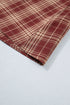Vintage Plaid Knot Front Smocked Midi Dress