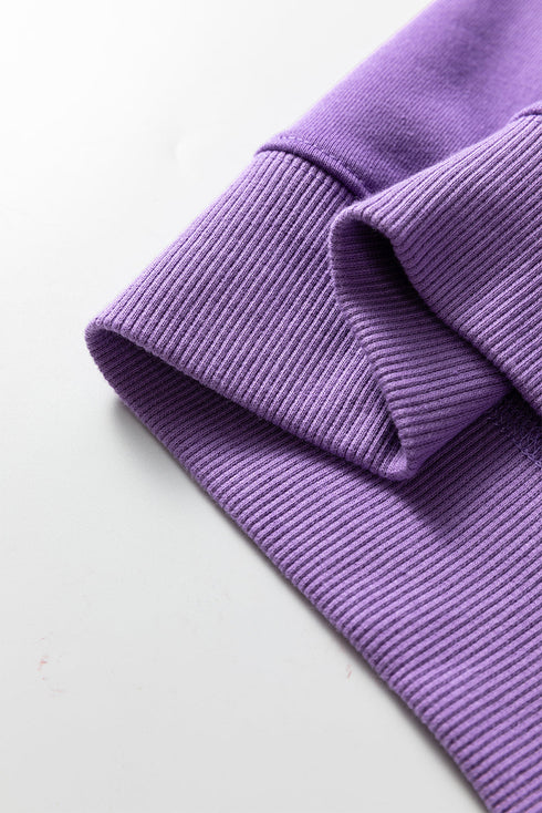 Active Collared Pullover And Central Seam Pant Set