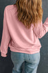 Polyester Cotton Blend Embroidered Ghost Graphic Sweatshirt