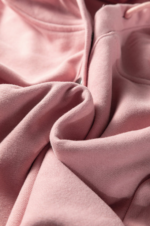 Button Drawstring Hooded Pullover Casual Short Set