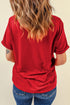 Polka Dot Letter Print Graphic T Shirt