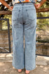 Bow Knot Side Detail Loose Wide Leg Jeans