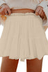 Bohemian Frilled Elastic Waist Lace Trim Ruffled Shorts