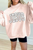 Jesus Polka Dot Mock Neck Tunic Sweatshirt