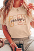 Embroidered Slogan Short Sleeve Typography Graphic Tee