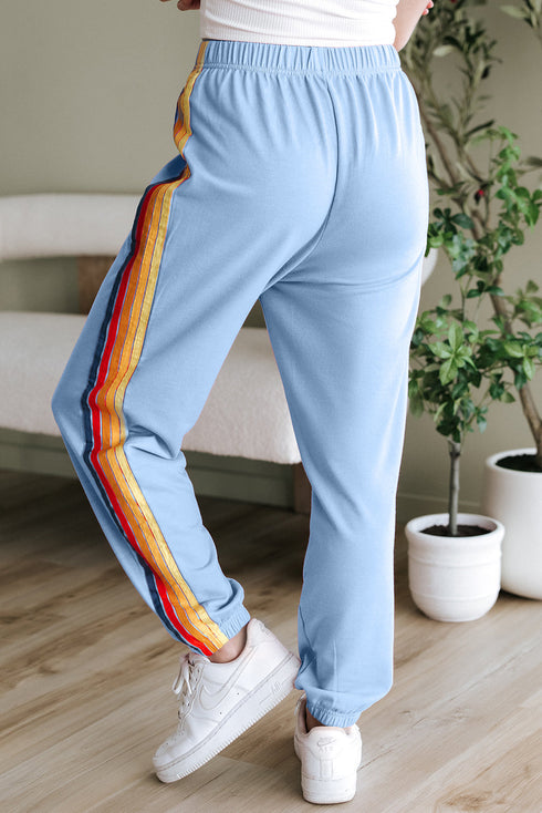 Casual Comfort Applique Detail High Waist Sweatpants