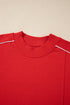 Stand Neck Long Sleeve Regular Fit Sweatshirt
