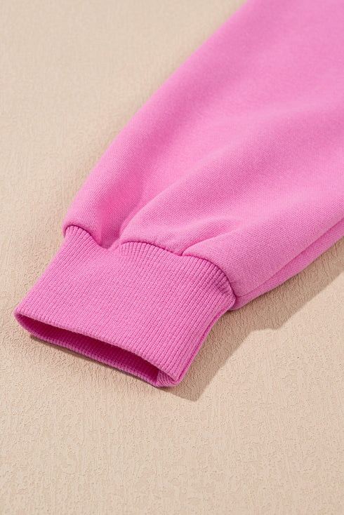 Striped Patchwork Applique Pullover Two Piece Short Set