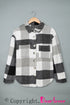 Paneled Pocketed Button Down Long Sleeve Plaid Shacket