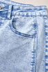 Cotton Polyester Denim Pull On Barrel Jeans
