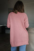 Open Front Soft Fuzzy Ribbed Sweater Cardigan