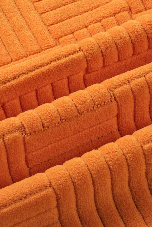 Textured Solid Tank Top And Wide Leg Pant Set