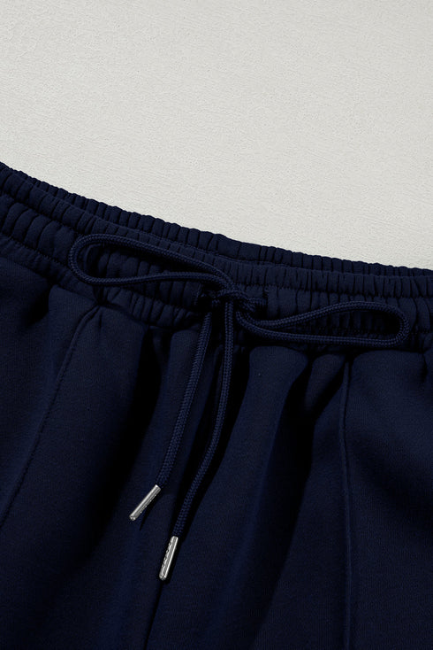 Zip Front High Neck Wide Leg Matching Set