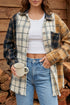 Plaid Button Up Long Sleeve Shift Silhouette Shacket