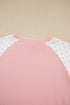 Polka Dot Patchwork Long Sleeve Pant Set