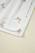 Bow Print Half Zip Tank Matching Short Sets
