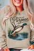 Created Purpose Western Mallard Graphic Pullover Sweatshirt