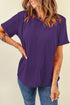 Soft Stretch Blend Crew Neck Short Sleeve Tee