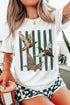 Western Mallard Stripes Printed Graphic Round Neck Tee