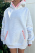 Equal Polyester Cotton Blend Patchwork Oversized Hoodie