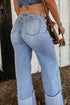Turn Up Cuff Wide Leg Loose Denim Jeans
