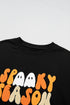 Embroidered Graphic Long Sleeve Round Neck Pullover Sweatshirt