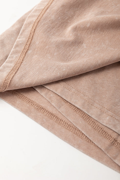 Mineral Wash Tank Top Split Skirt Two Piece Dress