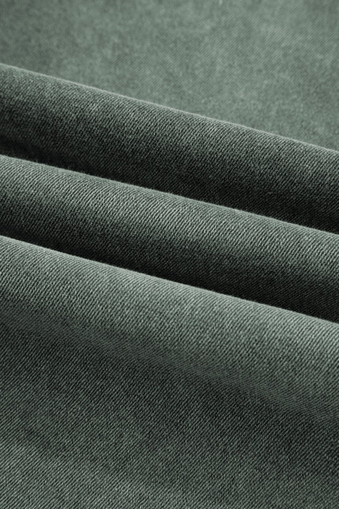 Distressed Raw Edge Wide Leg Denim Jeans