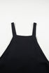 Minimalist Button Strap Pinafore Overall Dress