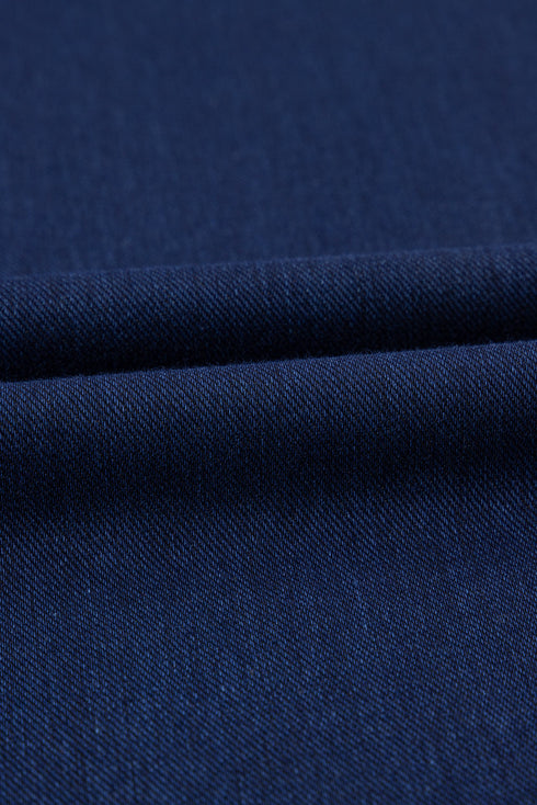 Casual Solid Loose Fit Wide Leg Jeans