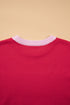 Letter Print Drop Shoulder Round Neck Graphic Sweater