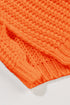 Ribbed Knit Round Neck Slouchy Chunky Sweater