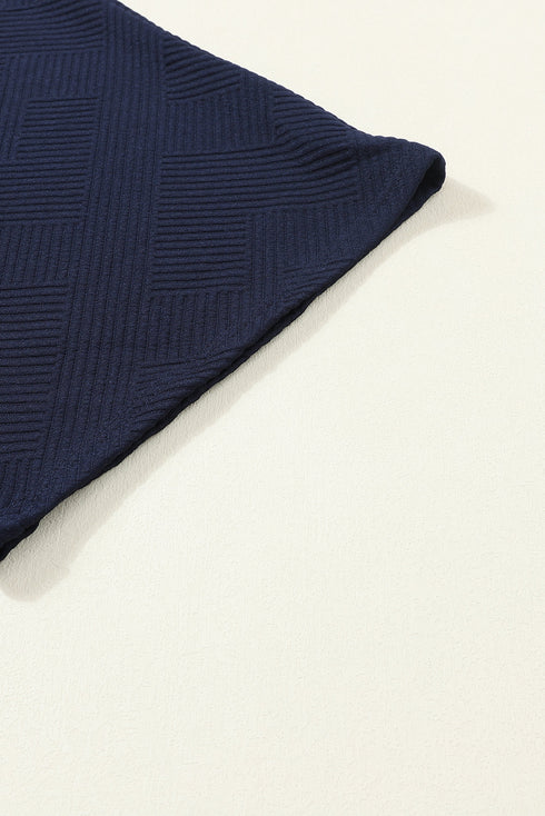 Ultra Loose Textured Slouchy Matching Pant Set