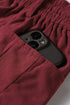 Polyester Racing Elastic Waist Drawstring Corduroy Pants